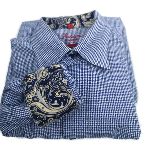 Luchiano Visconti Long Sleeve Button Down Flip Cuf